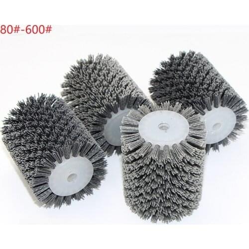 New 4pcs 80# Abrasives Wire Brush Wheel 100*120*13mm for 9741 Wheel Sander Wooden Furniture Polishing Grinding