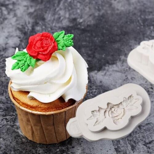 Rose Leaf Silicone Fondant Mold Chocolate Mold F001