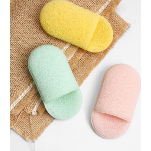 Oval Shape Face Cleaning Sponge Puff Makeup Cosmetic Remover Facial Skin Cleaner Skin Care Cleansing Powder Puff