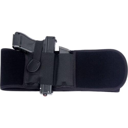 Tactical Pistol Holster Military Portable Hidden Holster Wide Belt Mobile Phone Holster Outdoor Hunting Shooting Defense Holster