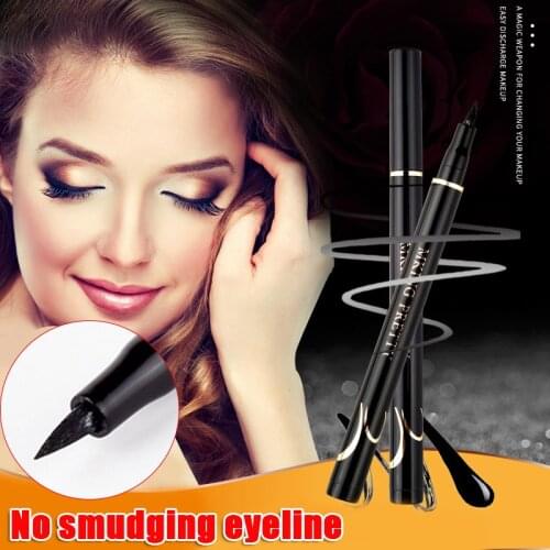Waterproof Winged Eyeliner Stamp Makeup Cosmetic Liquid Eye Liner Pencil Quick Dry MA