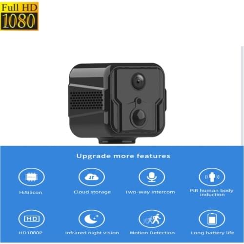 Ip Cam Wifi 2.4G Network battery12h Camcorder Night Vision Motion Detection1080P P2P/AP Mini Camera BodyCam suport Hidden tfcard
