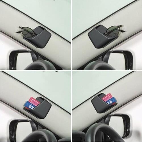 1 Pair Black Universal Car Auto Accessories Glasses Organizer Storage Box Holder E7CA
