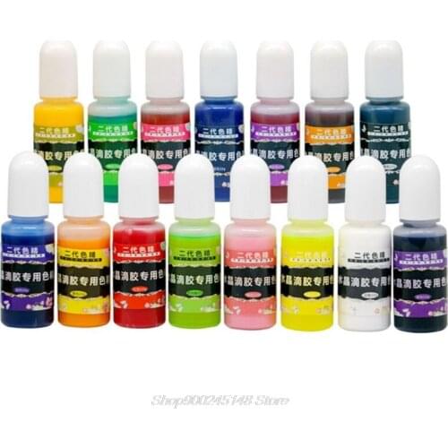 12 Pcs/set DIY Handmade Crystal Epoxy Pigment UV Oily Resin Dye Coloring DIY Jewelry Making Tools Liquid Jy14 20 Dropship