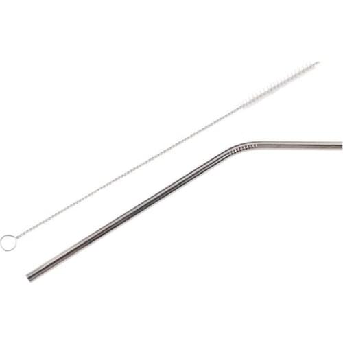 3 Pieces/set Of Reusable 304 Stainless Steel Straw Cleaning Brush Cocktail Drink Juice Party Supplies Eco Friendly Products