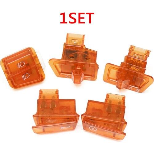 5 Pcs Motorcycle Starter Button Switch Moped Scooter Turn Signal Headlight Horn Switch Head Light Horn Dimmer Turn Switch Signal