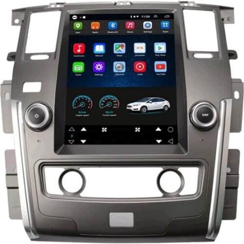 12.1" tesla style android car radio screen auto stereo for Nissan Patrol 2010 - 2020 Navigation GPS Multimedia Video Player