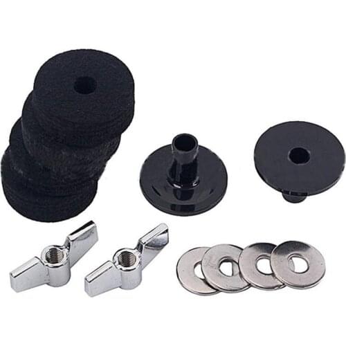 Drum Felt Pad Gray Sleeve Nut Spacer Accessories Set Musical Instrument