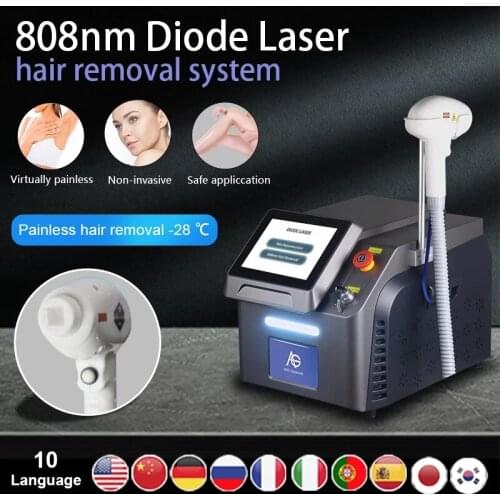 2021Newest 755nm 808nm 1064nm 3 Wavelength 808nm Diode Laser 808nm laser Hair Removal Machine for salon
