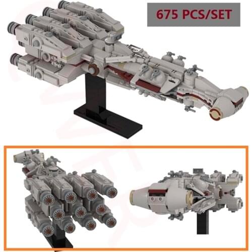 Buildmoc Destroyer Tantive IV MOC-36695 Montessori Spaceship Educational Building Blocks DIY Bricks Fidget Toys for Kids Gifts