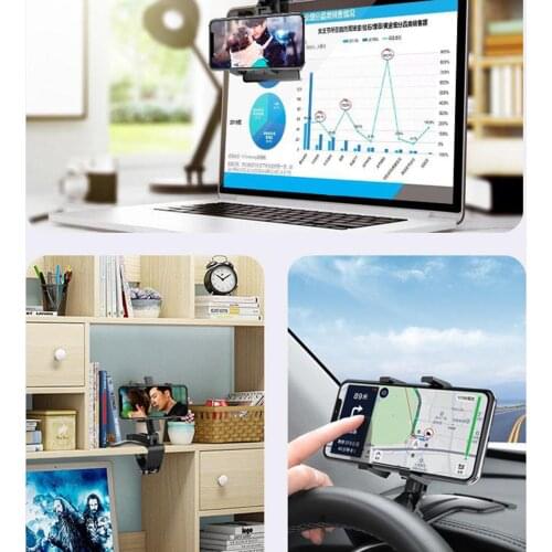 360° Car Mobile Phone Holder Stand Mount Clip Adjustable Easy To Switch