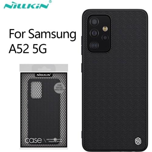For Samsung Galaxy A52 4G Case NILLKIN Textured Nylon Fiber Non-slip Luxury Business Frosted Back Cover For A32 5G Casing