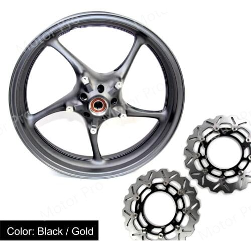 For Yamaha YZF R6 2006 - 2012 Front Wheel Rim Brake Disc Disk Rotor Motorcycle Accessories 2007 2008 2009 2010 2011 YZF-R6 Black
