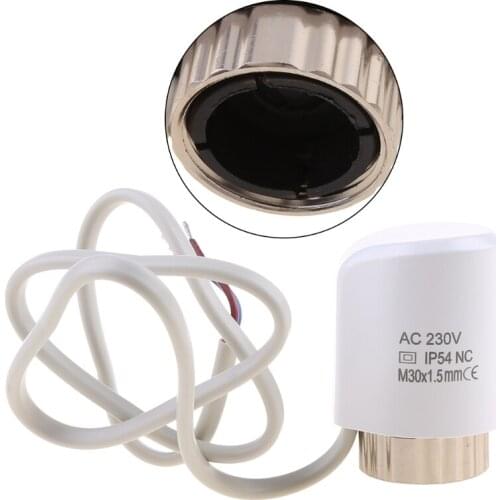 Electric Thermal Actuator AC 230V Normally Closed NC M30*1.5mm for TRV Thermostatic Radiator -Valve Underfloor Heating