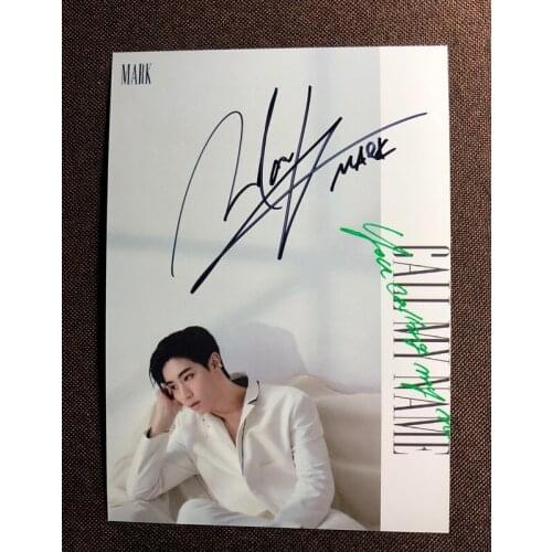 Hand signed GOT7 MARK autographed photo Call My Name 5*7 K-POP 102019O3