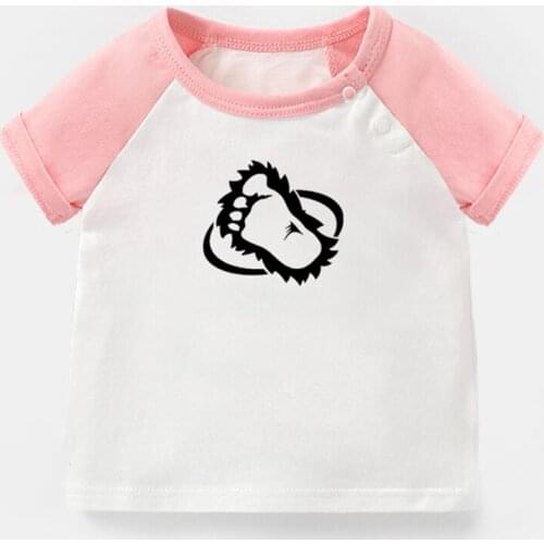 Bigfoots Foot Boost Loading Nows Your Chance Design Newborn Baby T-shirts Toddler Graphic Raglan Color Short Sleeve Tee Tops