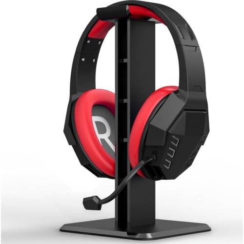 Hot Headphone Holder ABS Stand Lightweight Stable Desktop Bracket With Sticker For Gaming Headphones Headsets, Black