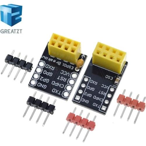 GREATZT ESP-01 Esp8266 ESP-01S Model Of The ESP8266 Serial Breadboard Adapter To WiFi Transceiver Module Breakout UART Module
