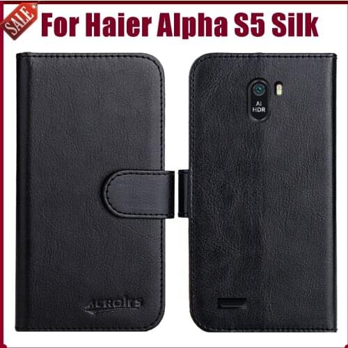 Hot! Haier Alpha S5 Silk Case 5.5" Fashion 6 Colors Flip Soft Leather Wallet Protective Cover For Haier Alpha S5 Silk Case