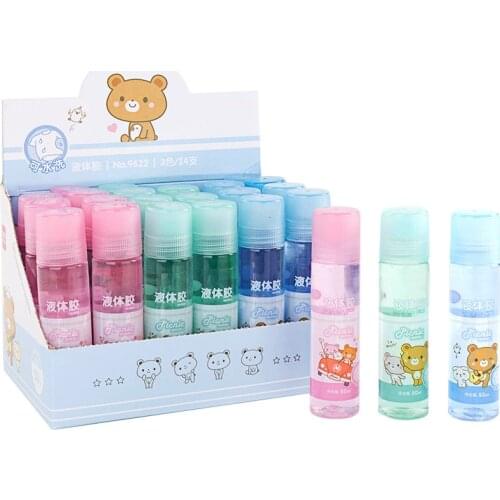 50ml Financial Office Glue Color Liquid Glue Washable Student Hand Glue Stick for Paper School Supplies клеевой пистолет