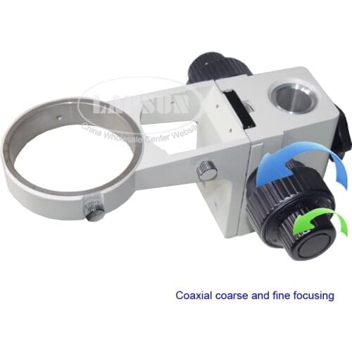 Lapsun Metal Stereo Microscope Adjustment Coaxial Coarse and Fine Focus Arm Microscope Head Holder Pillar Stand Arbor Stand