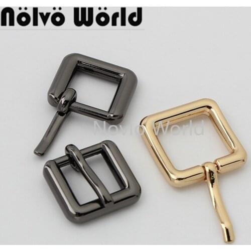 Nolvo World 5-20-100pieces 12mm 16mm 4 colors gun black pin buckle handbag slide pin buckle belt buckle hardware supplies