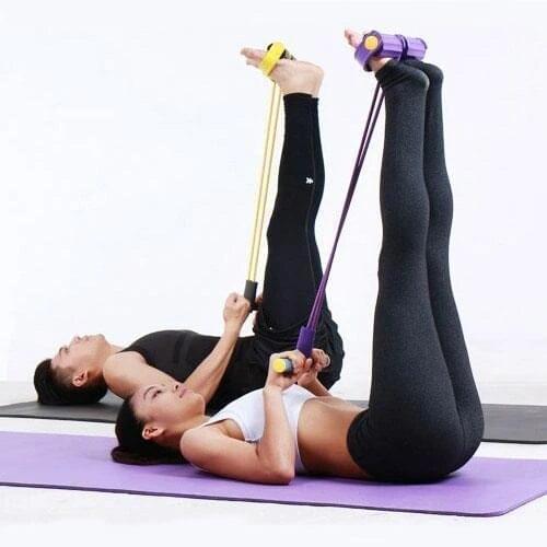 Multi-Function Tension Rope Elastic Legs Pull Tension Rope Sit-Ups Abdominal Fitness Exercise Body Shaping Thin Belly