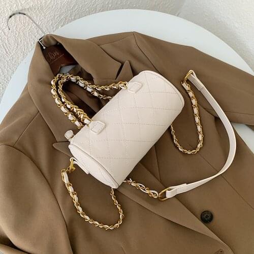 Fashion Hollow Chain Shoulder Crossbody Bags for Women 2021 Simple Ladies Designer Handbags Casual Messenger Bags Sac A Main