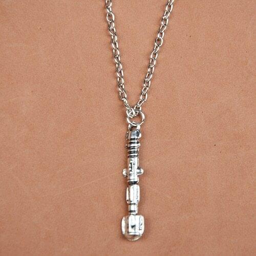 N320 European and American film jewelry Doctor Who classic sound screwdriver necklace
