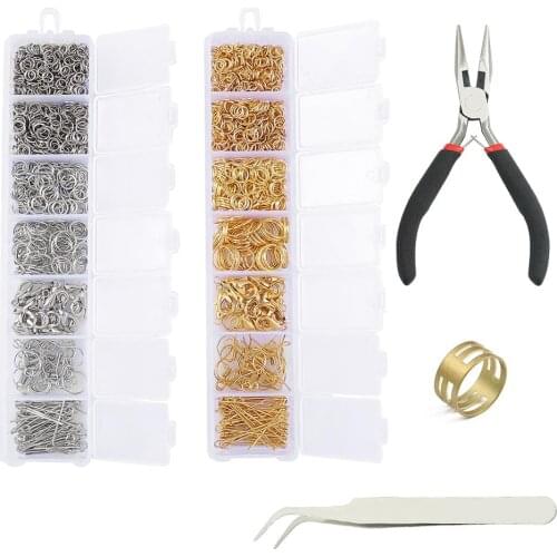 DIY Jewelry Accessories Box Kit 3/4/5/6/7/8/10 mm Open Jump Rings/Lobster Clasp/Earring Hooks For Jewelry Making Findings