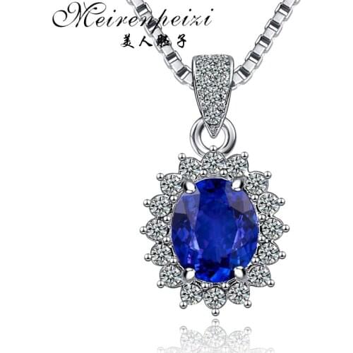 New Stone Chrysocolla Pendant Necklace Austria Blue Crystal Pendant For Women Statement Necklace Fashion Jewelry