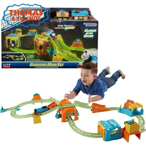 Thomas & Friends Track Master 2019 Newes Train Toys Glowing Mine Set Railway Learning Building Model Electric FBKJ52 Gift