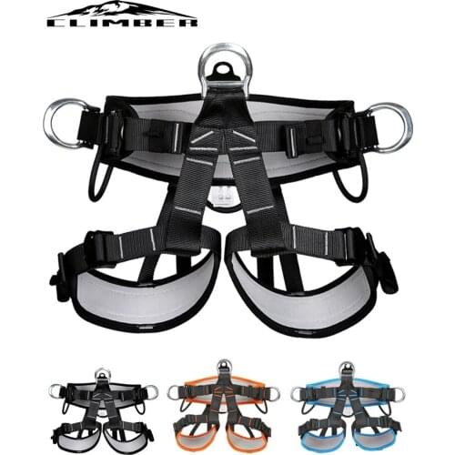 Camping Outdoor Hiking Rock Climbing Half Body Waist Support Safety Belt Climbing tree Harness Aerial sports Equipment