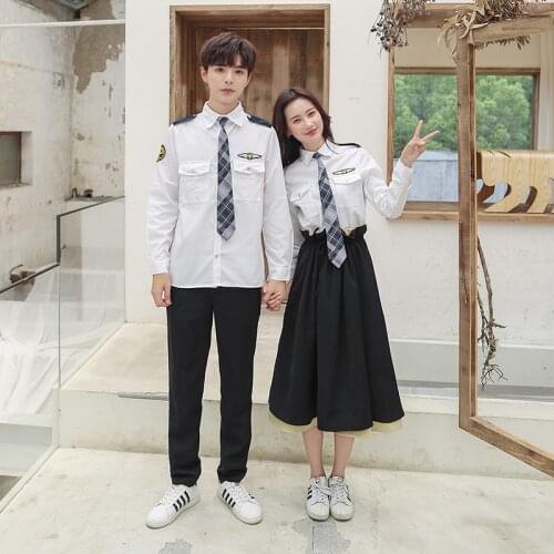 2019 Students Long-sleeved School Uniforms Japan And South Korea Navy Uniforms Junior High School Boys And Girls Students Suit