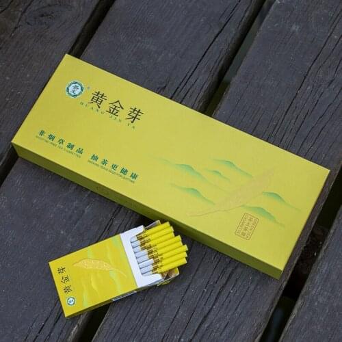 "Tea Smoke Fine Cigarette Golden A 10 Pack Men And Women Ignited Sea King Tooth Gift Bud Is Mint"