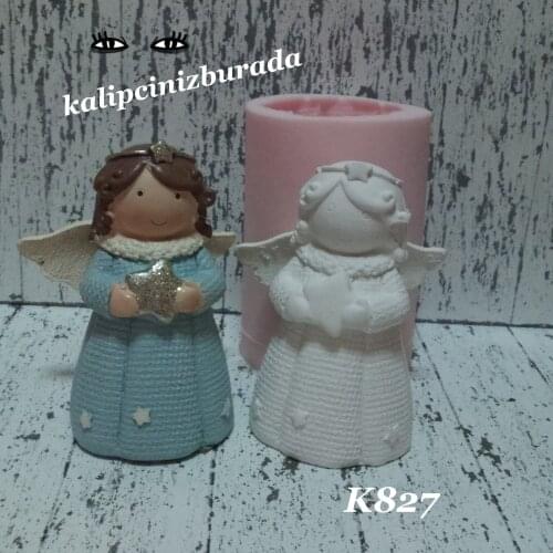 Yıldızlı melek silikon kalıp