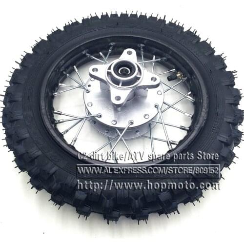 2.50 - 10inch Rear Tyres Steel Rims Drum Brake Wheels Rims Hub CRF50 Kayo Chinese Dirt Pit Bike motorcycle Mini Bike