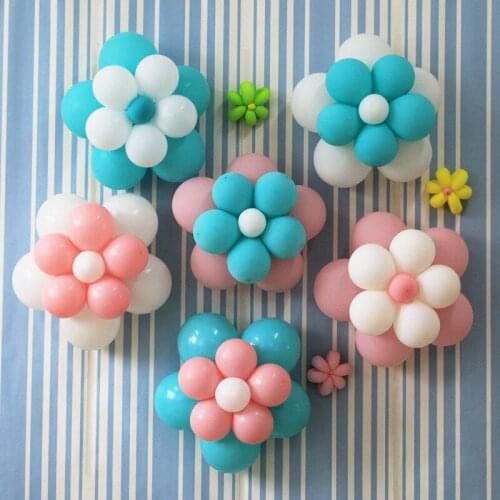 10PCS Flower Modelling Balloons Clip Birthday Party Wedding Decoration Ballons Accessories Foil Balloons Sealing Clamp