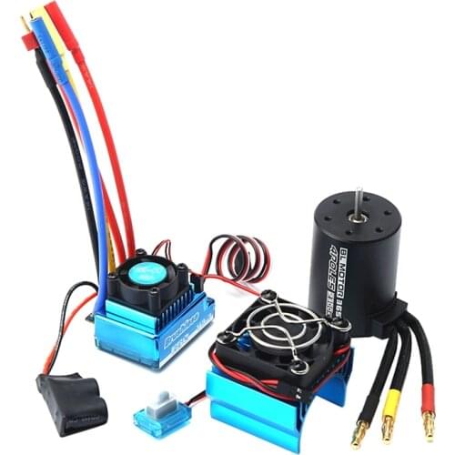 3650 2300KV Brushless Motor & with ESC &Heat Sink Cover Combo for 1:8/1:10 HSP HPI Wltoys RC Car RC Boat Part