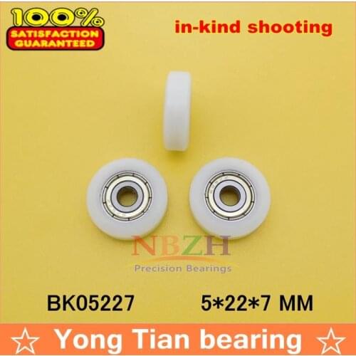 625ZZ plastic-covered plastic Door and window pulley bearing BK05227 5*22*7 MM