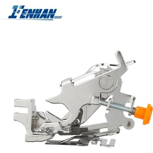 Household Ruffler Presser Foot Rolled Hem Feet Suitable for Brother Low Shank Pleated Attachment Sewing Machine Accessories