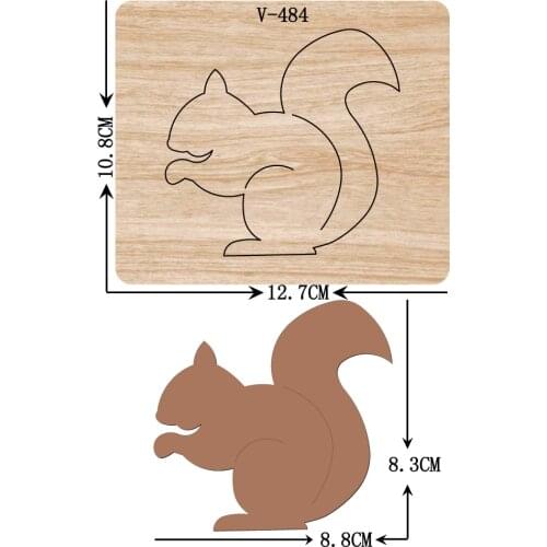 DIY New squirrel wooden dies cutting dies for scrapbooking /Multiple sizes /V-484