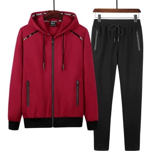 Mens Running Sweatsuit Sets 9Xl 8Xl 7Xl Jogger Men Big Size Spring Autumn Sports Suit Plus Size Men Track Suit Trade Sportswear