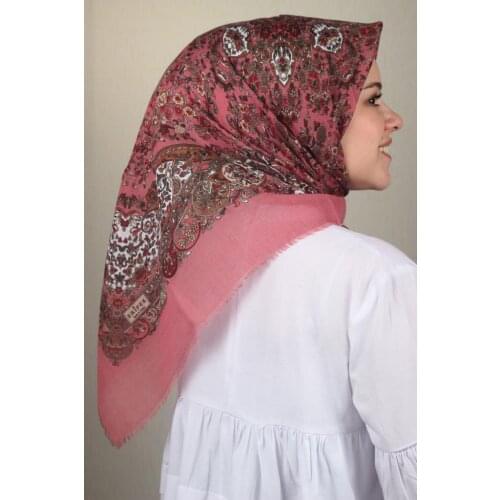 ERİPEK PATTERNED LINEN FLAMLI SCARF-DESEN-19-RENK-12