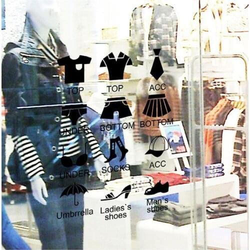 Clothing categories stickers wallpaper Household adornment to wall stickers PVC decoration Household wallpaper arts