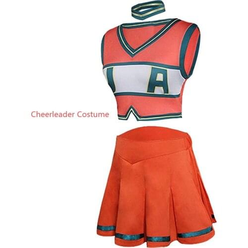 Halloween Costumes S-3XL Boku No Hero Academia My Hero Academia Asui Tsuyu Cosplay Costume Cheerleader Cheerleading Uniform