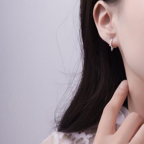 REETI Minimalist 925 Sterling Silver Stud Earrings Vintage Geometric Handmade Earrings Party Accessories Jewelry Gift