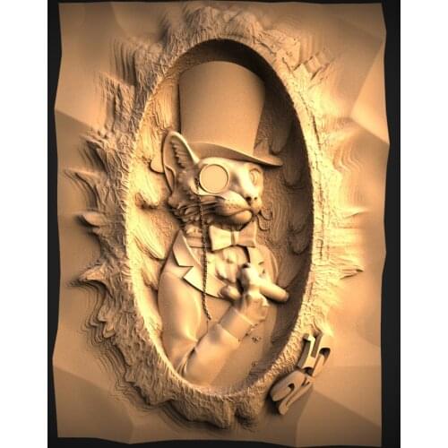 Mr. mouse 3d STL Model for CNC Router 3D Printer Artcam Aspire Bas Relief