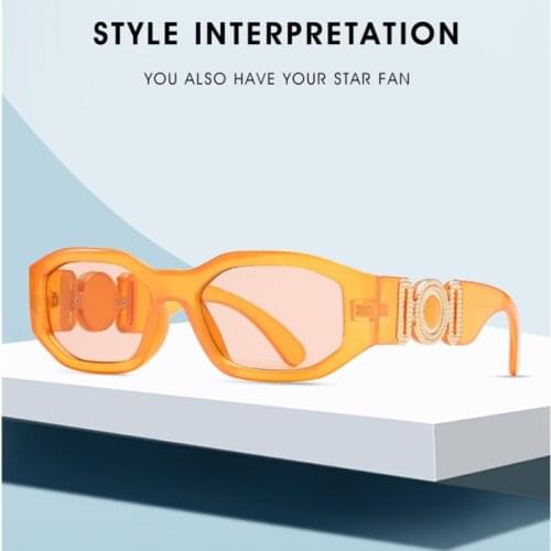 Fashion Luxury Sunglasses Women Personalized Metal Avatar Decorative Men Sunglasses Small Frame Women Sun Glasses UV400
