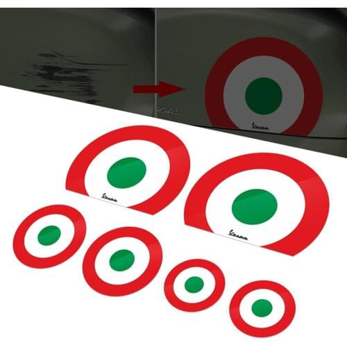 Motorcycle Decal Italy Flag Stickers Case for VESPA Decals